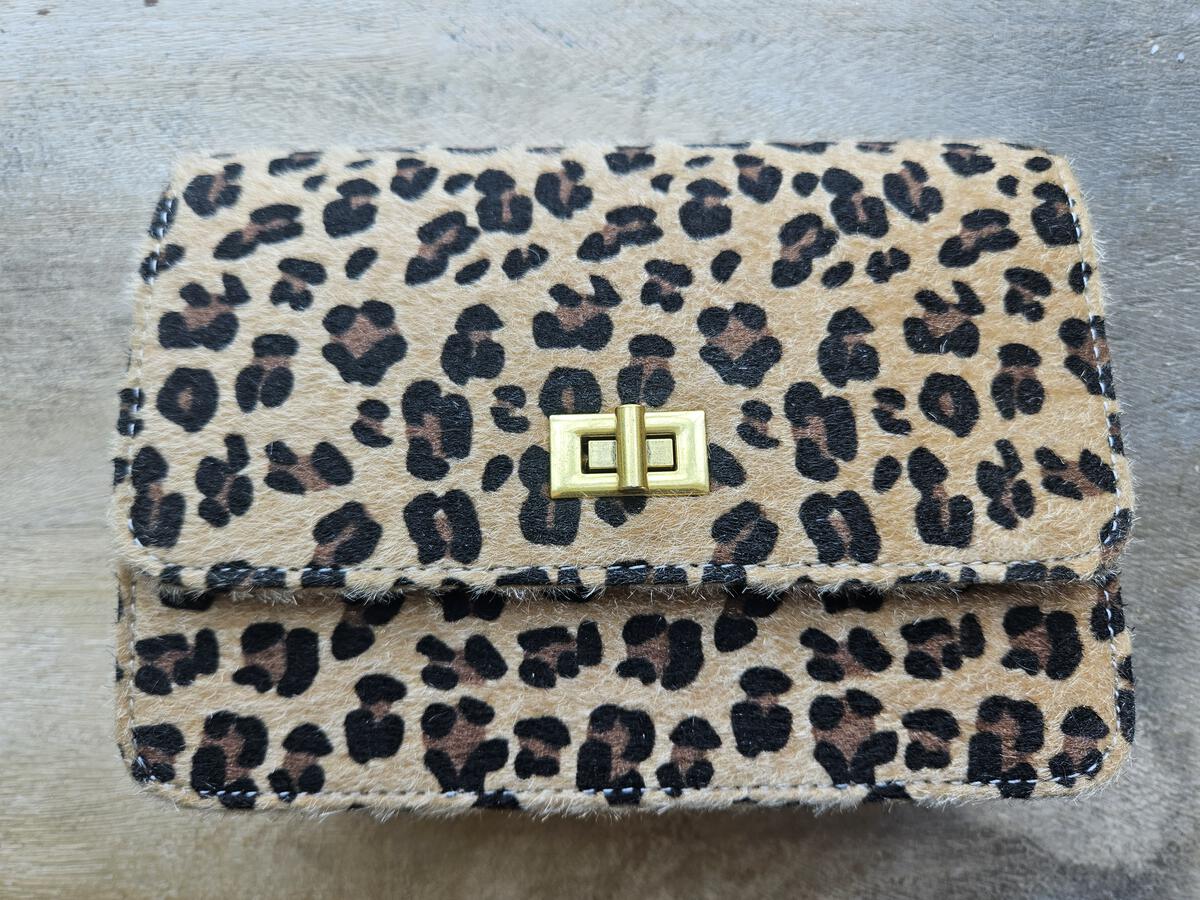 Leopard Faux Hide Purse