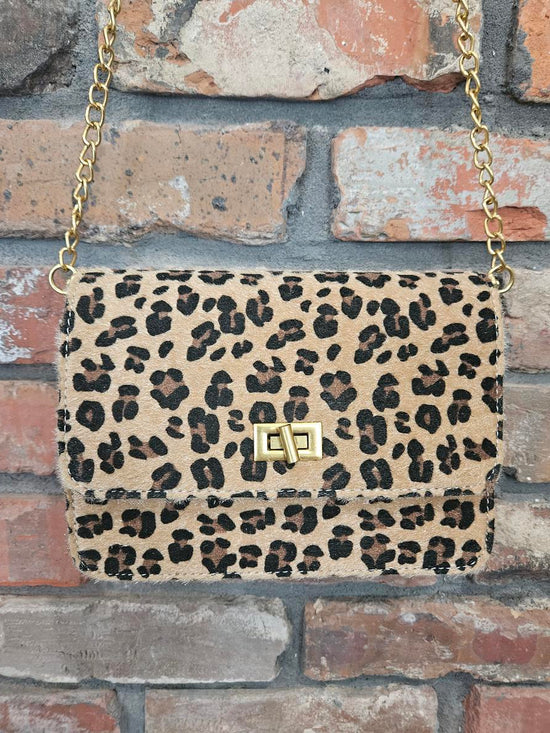 Leopard Faux Hide Purse