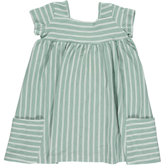 Rylie Green/White Striped Dress