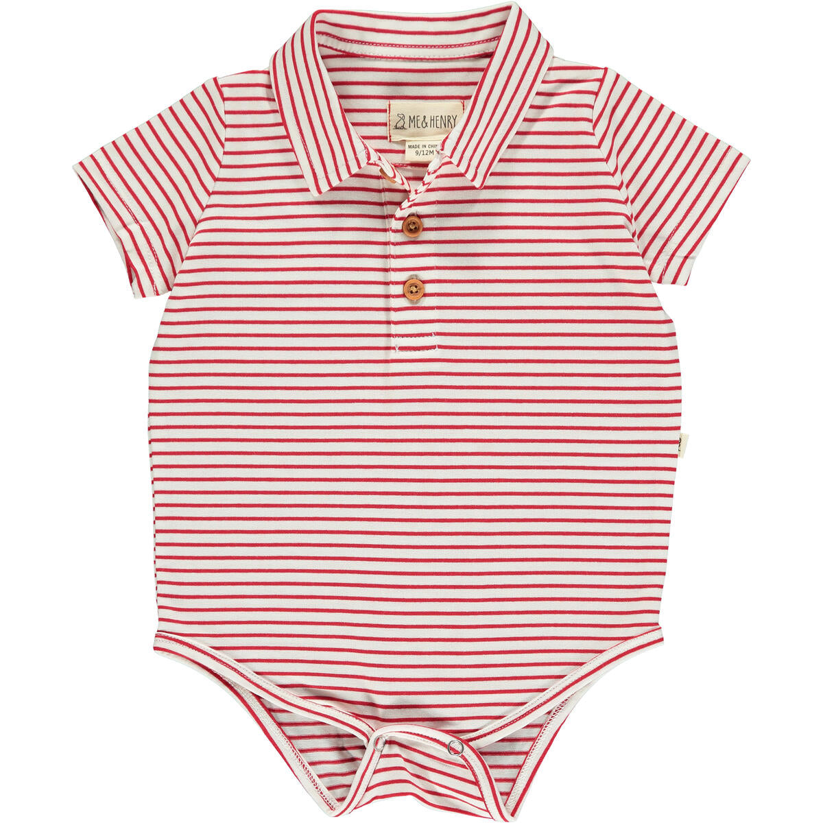 Jetty Red/White Polo Jersey Onesie