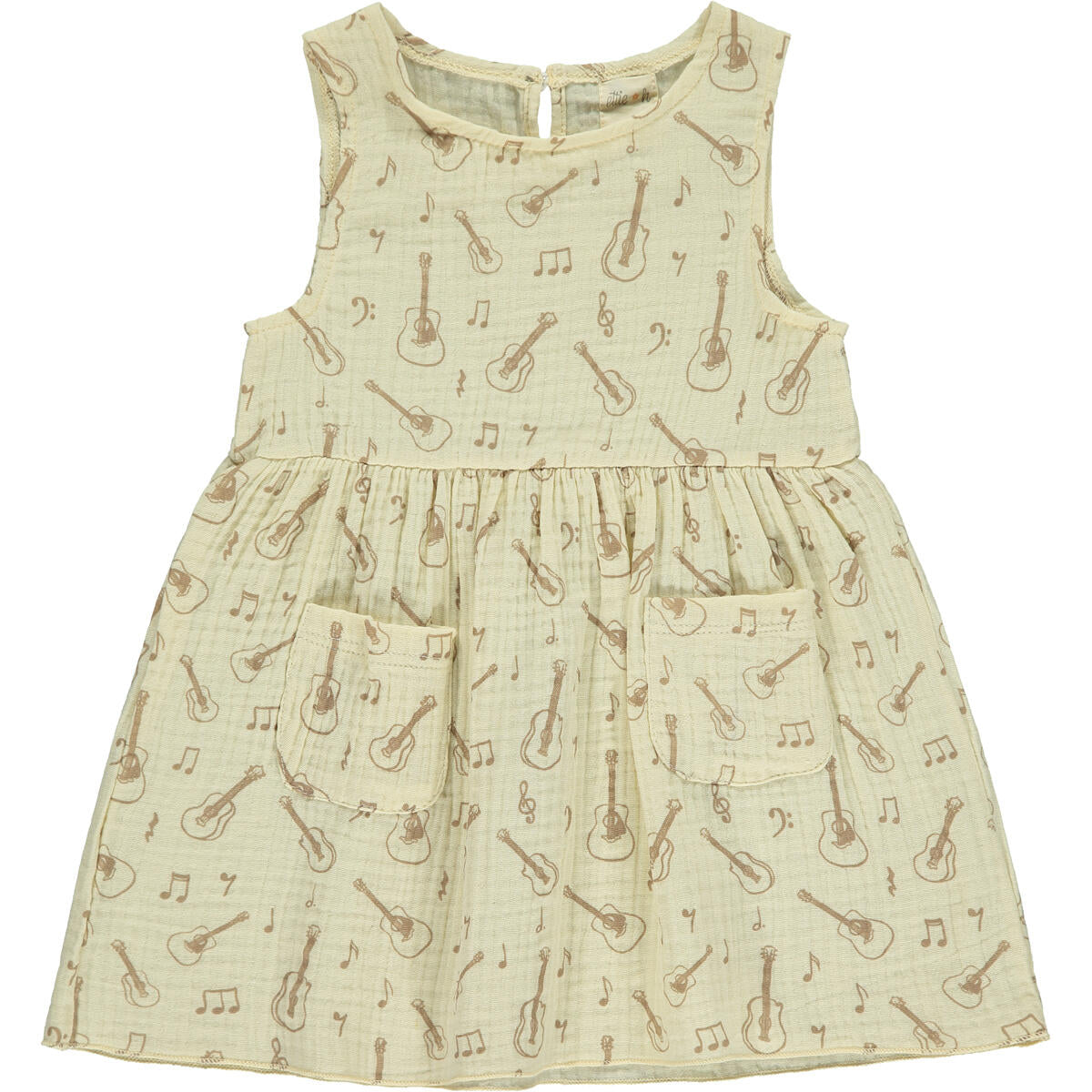 Guitar Print Infant Dress