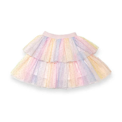 Rainbow Tulle Tiered Skirt