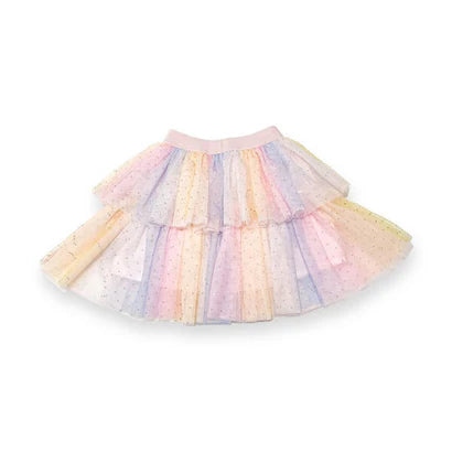 Rainbow Tulle Tiered Skirt