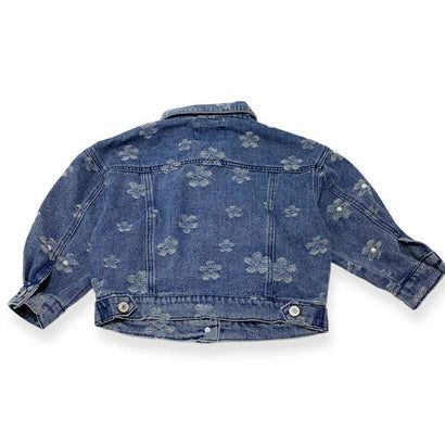 Pearl Flower Denim Jacket