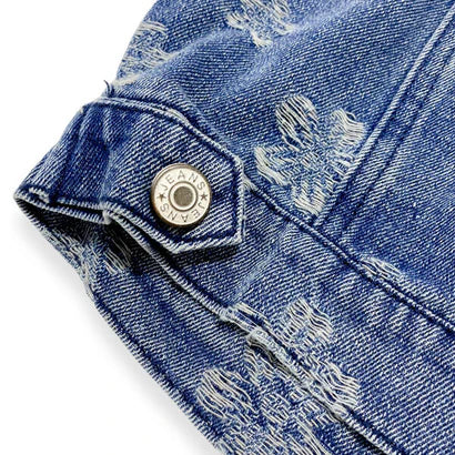 Pearl Flower Denim Jacket