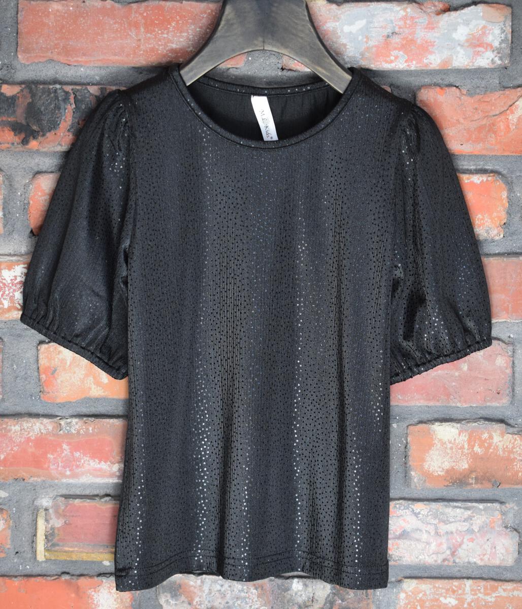 Black Foil Dot Top