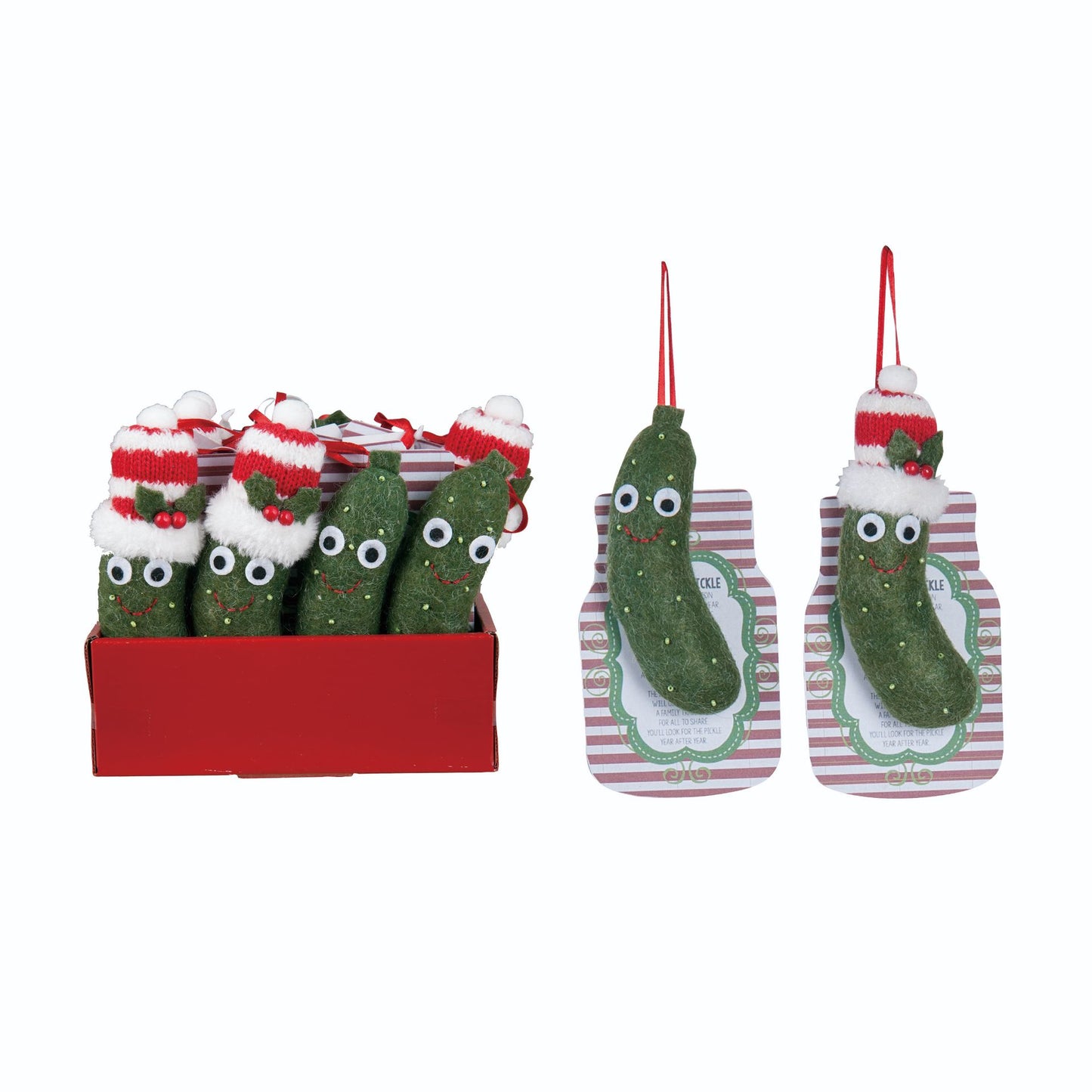 Christmas Pickle Ornament with Story Card