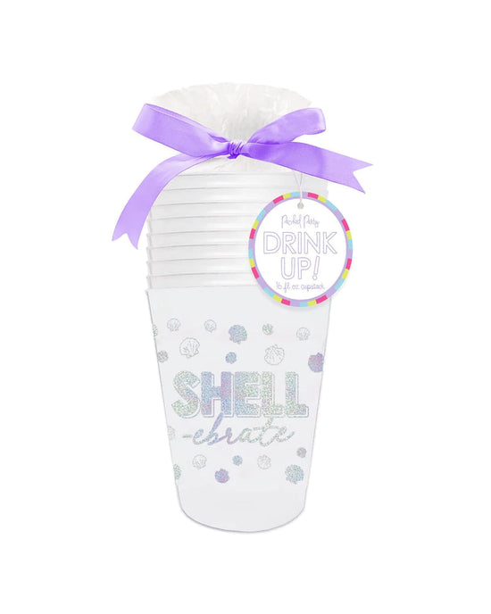 THE SHELL-EBRATE REUSABLE STACKABLE CUPS