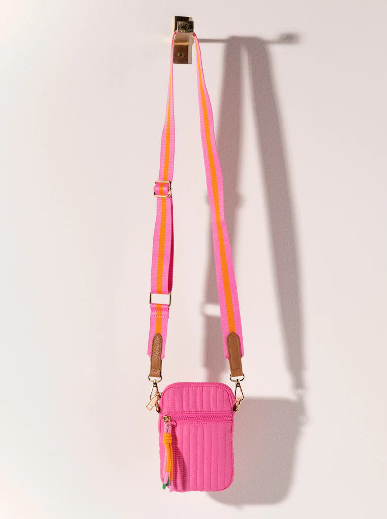 Bright Pink Ezra Phone Holder Bag
