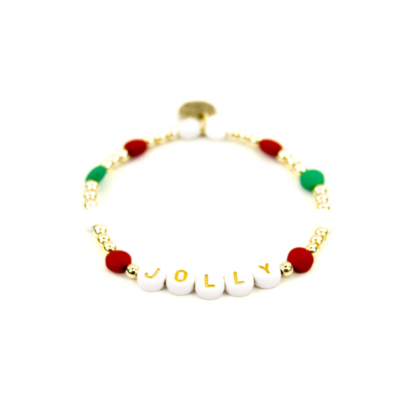 Christmas 18K Gold Filled Bracelets: Peppermint Candies