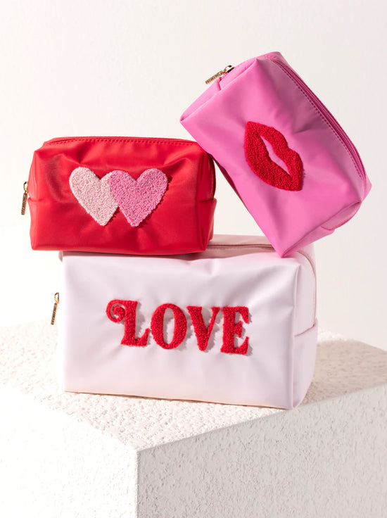 Cara LIPS Cosmetic Pouch in Pink