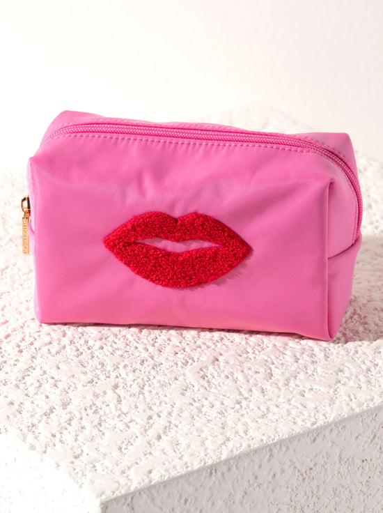 Cara LIPS Cosmetic Pouch in Pink