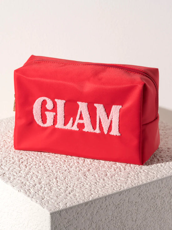 GLAM Red Cosmetic Pouch