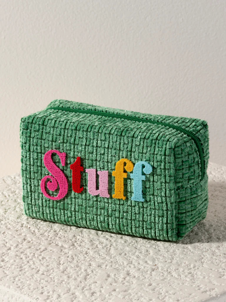 Green 'Stuff' Zip Pouch