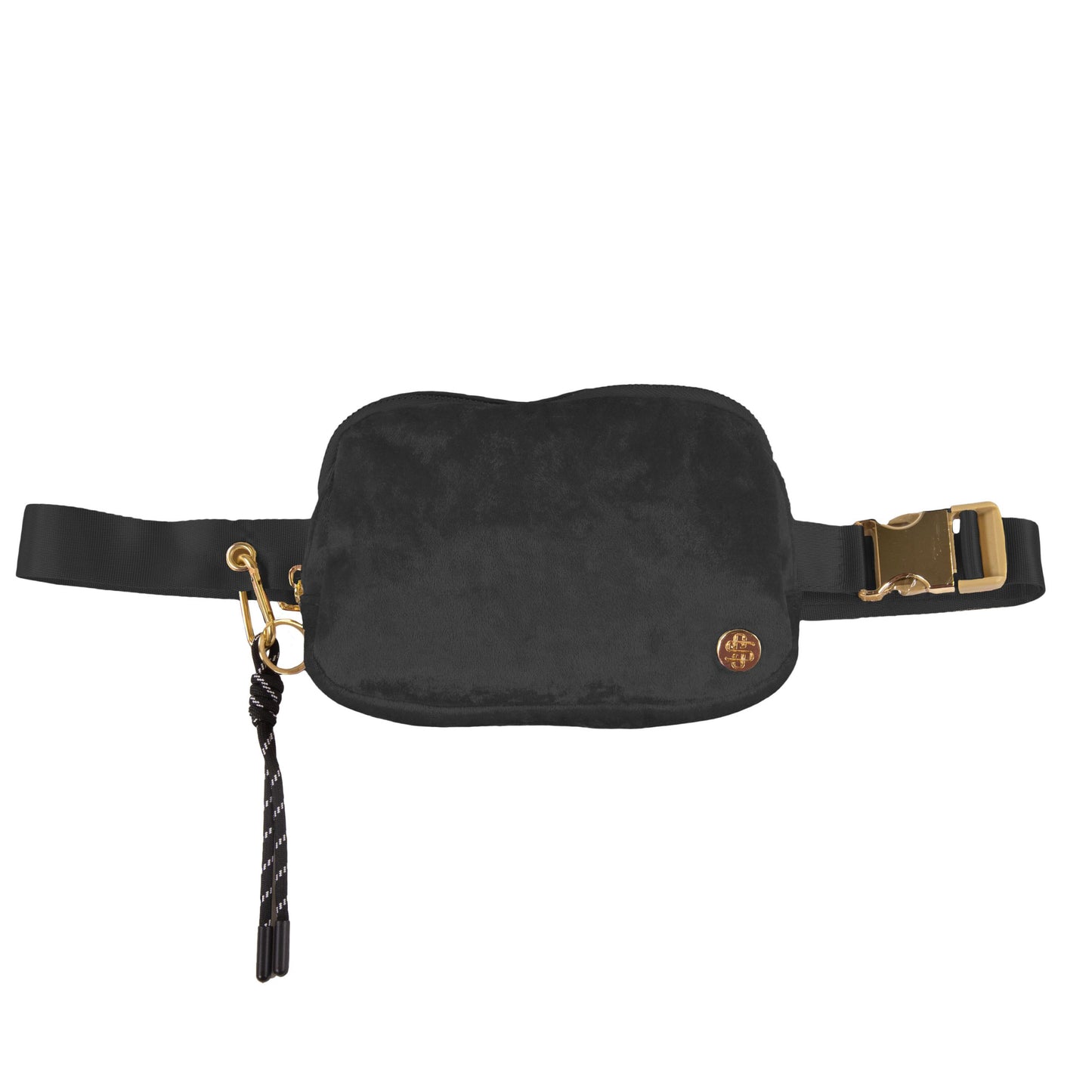 Black Velvet Belt Bag