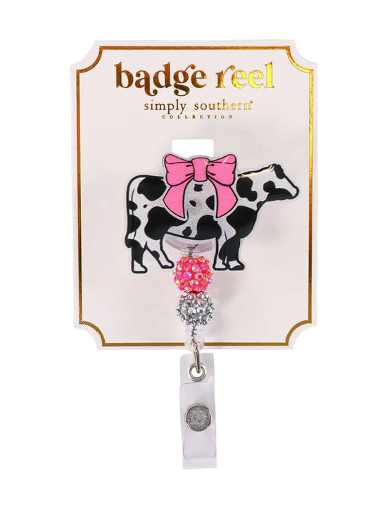 Bow Cow Badge Reel