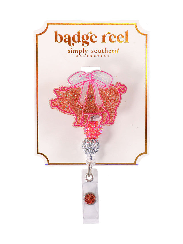 Pretty Pig Badge Reel