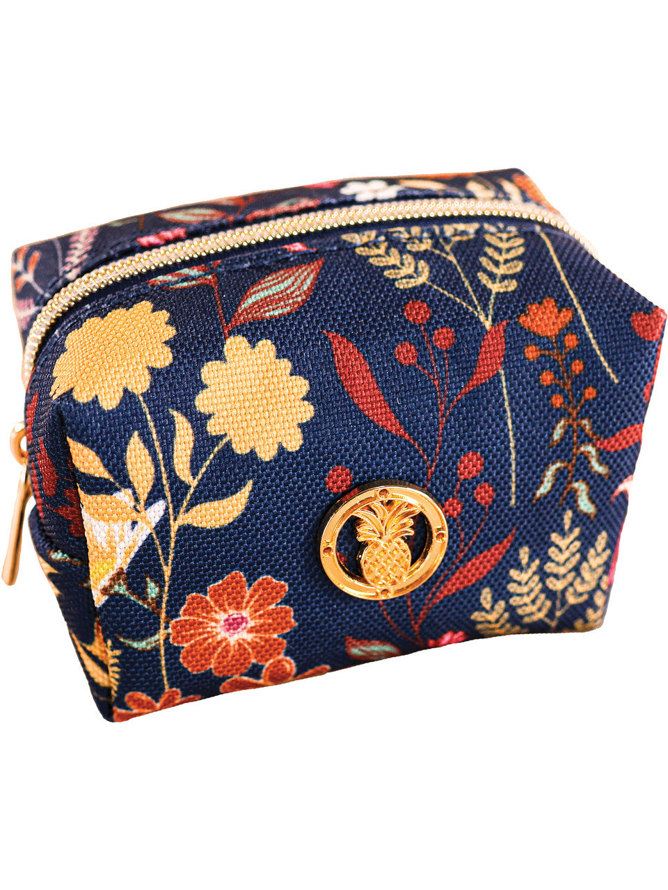 Navy Floral Field Print Essentials Mini Bag