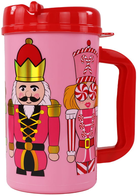 Pink Holiday Sweetcracker Jug