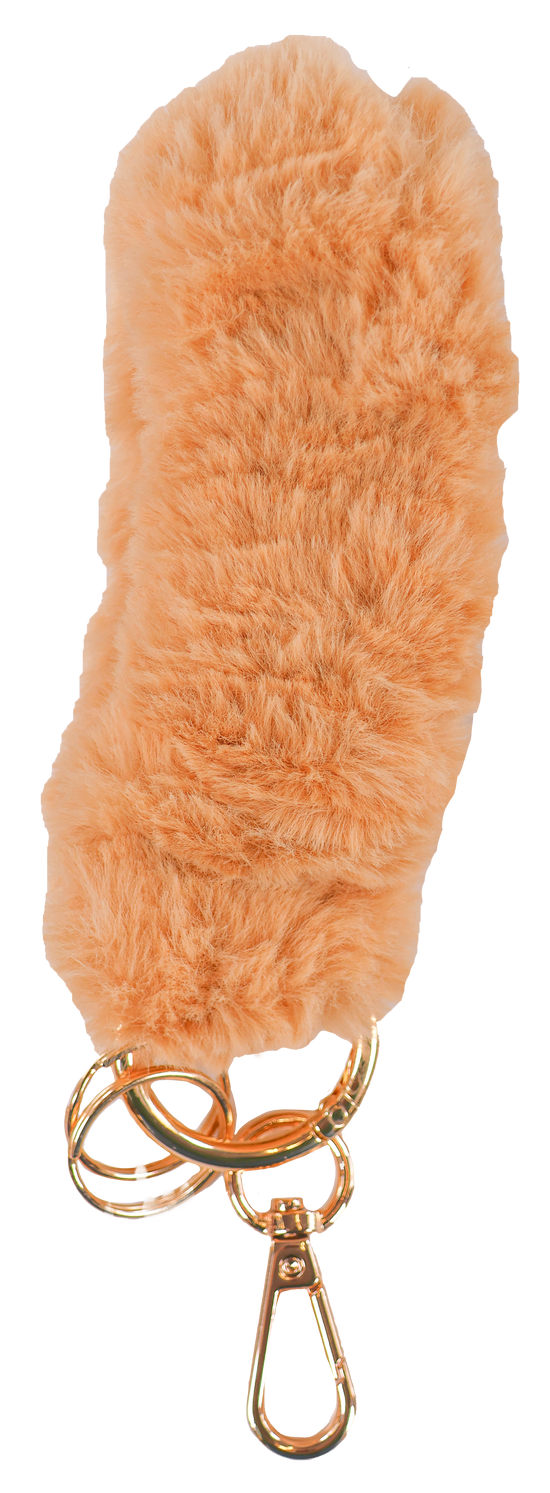 Tan Fuzzy 3-in-1 Keyfob