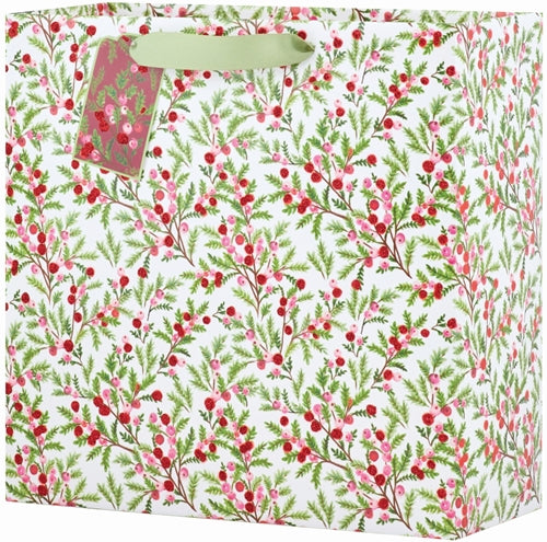 Sweet Berry Branches Large Square Gift Bag
