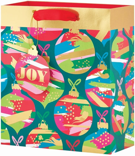 Joy Colorful Ornaments Medium Gift Bag