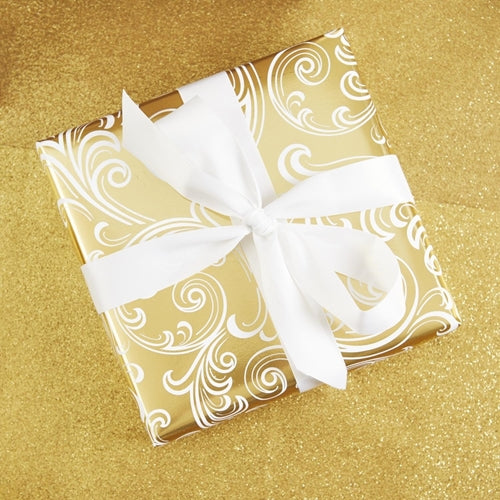 Golden Scrolls 9 Foot Jumbo Wrapping Paper Roll