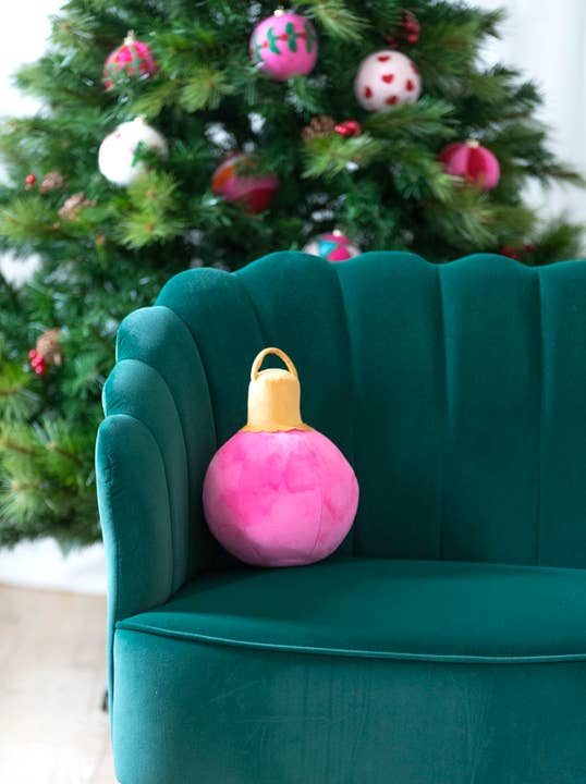 Pink Small Bauble Ornament Pillow