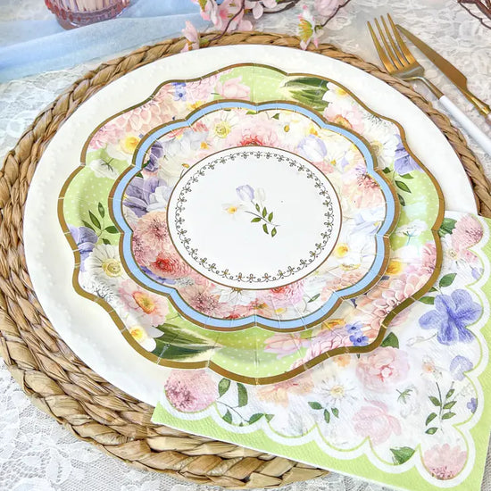 Tea Time party 9" Plates (16 guests)