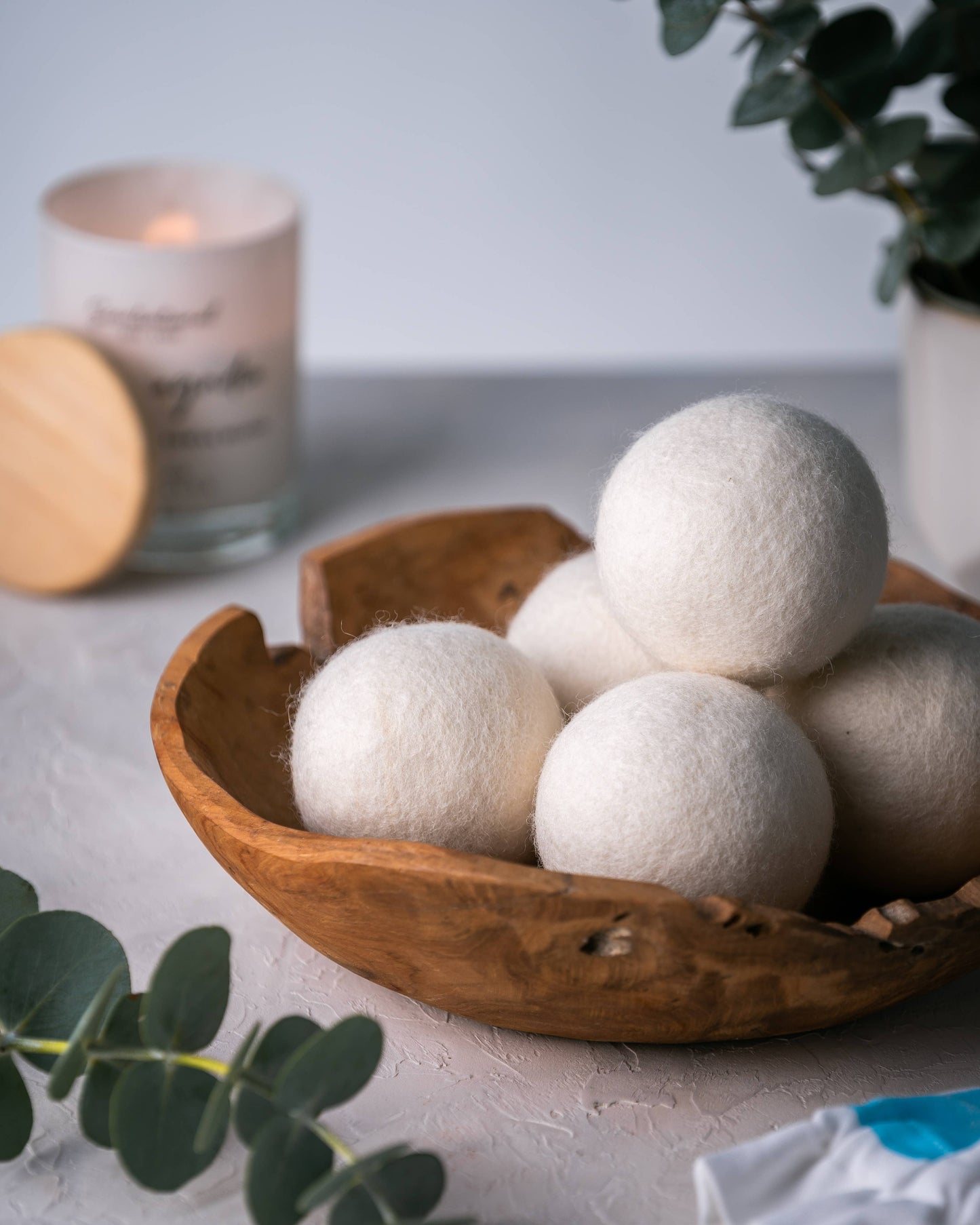 White Loose Wool Dryer Ball