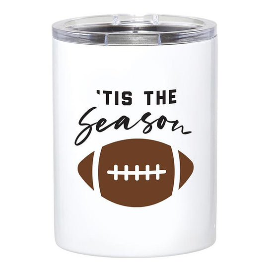 Tis the Season Football Stainless Steel Tumbler