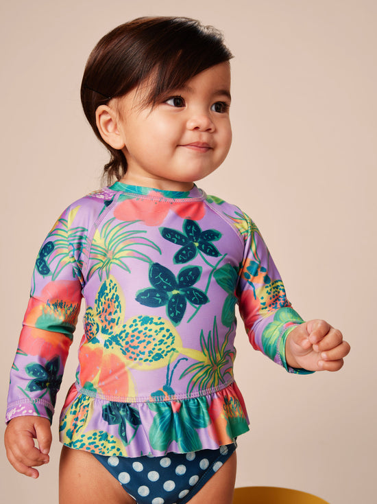 Rash Guard Baby Swim Set / Hanging Flowers of Malindi