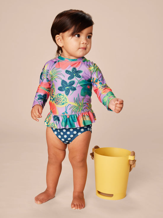 Rash Guard Baby Swim Set / Hanging Flowers of Malindi