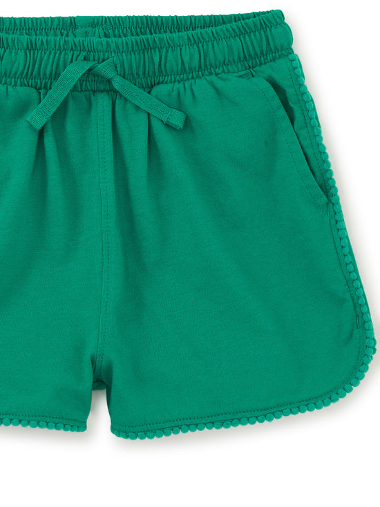 Pom-Pom Gym Shorts / Green