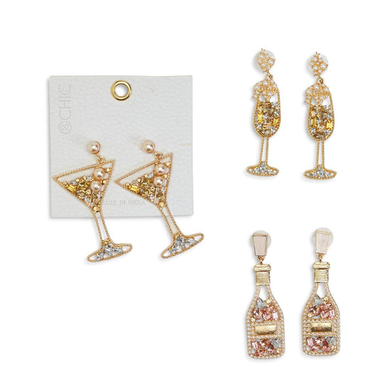 Crystal Embellished Earrings