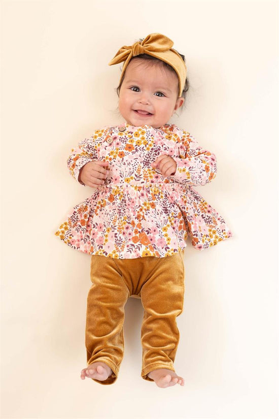 Fall Floral Baby Outfit Set