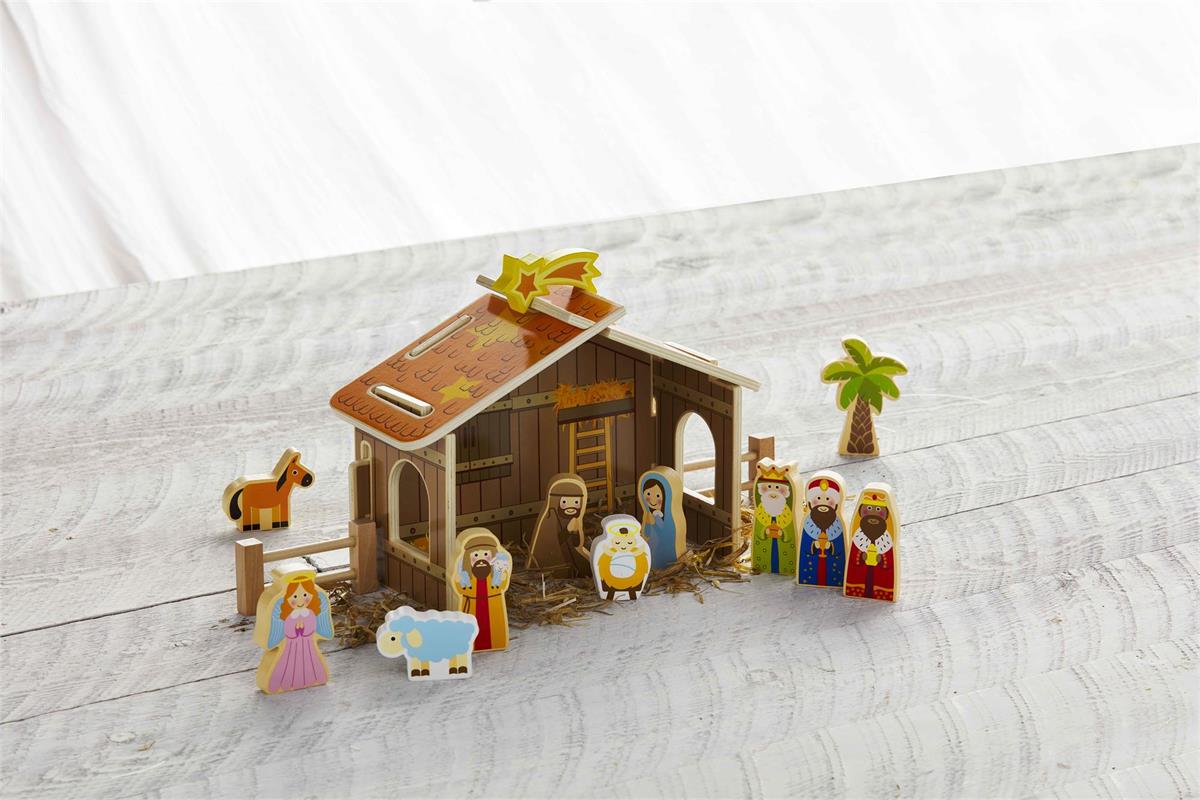 Wooden Nativity Set