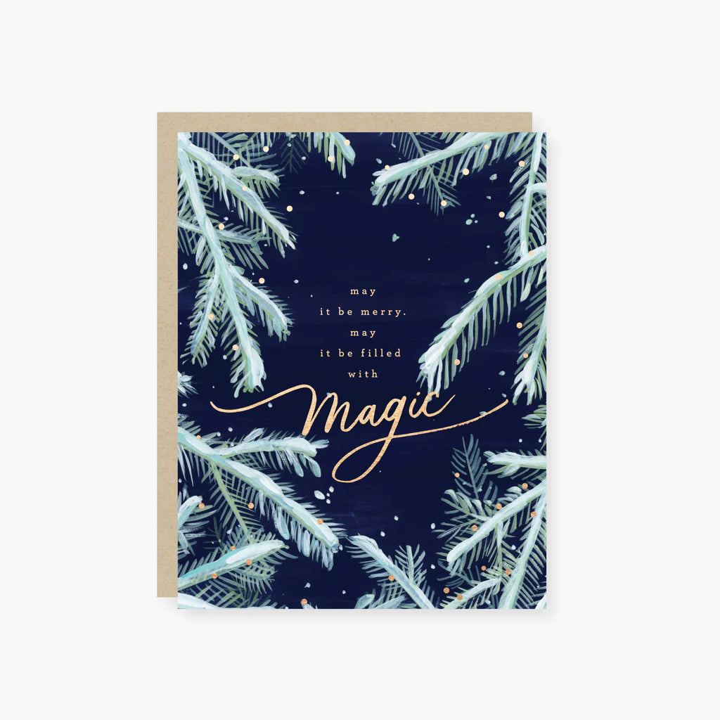 Embrace the Holiday Magic Greeting Card with Foil