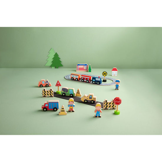 Train Track Wooden Toy Set