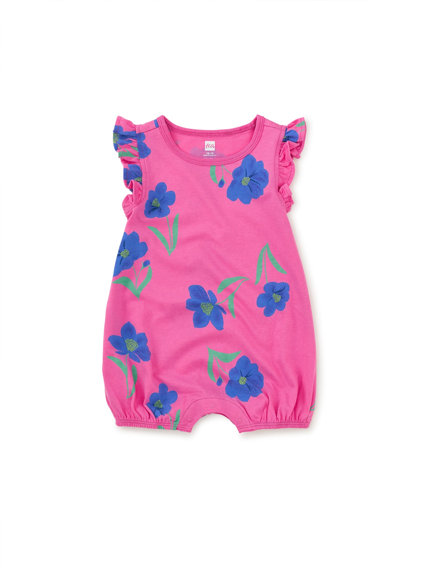 Flutter Baby Romper / Painted Cosmo Floral