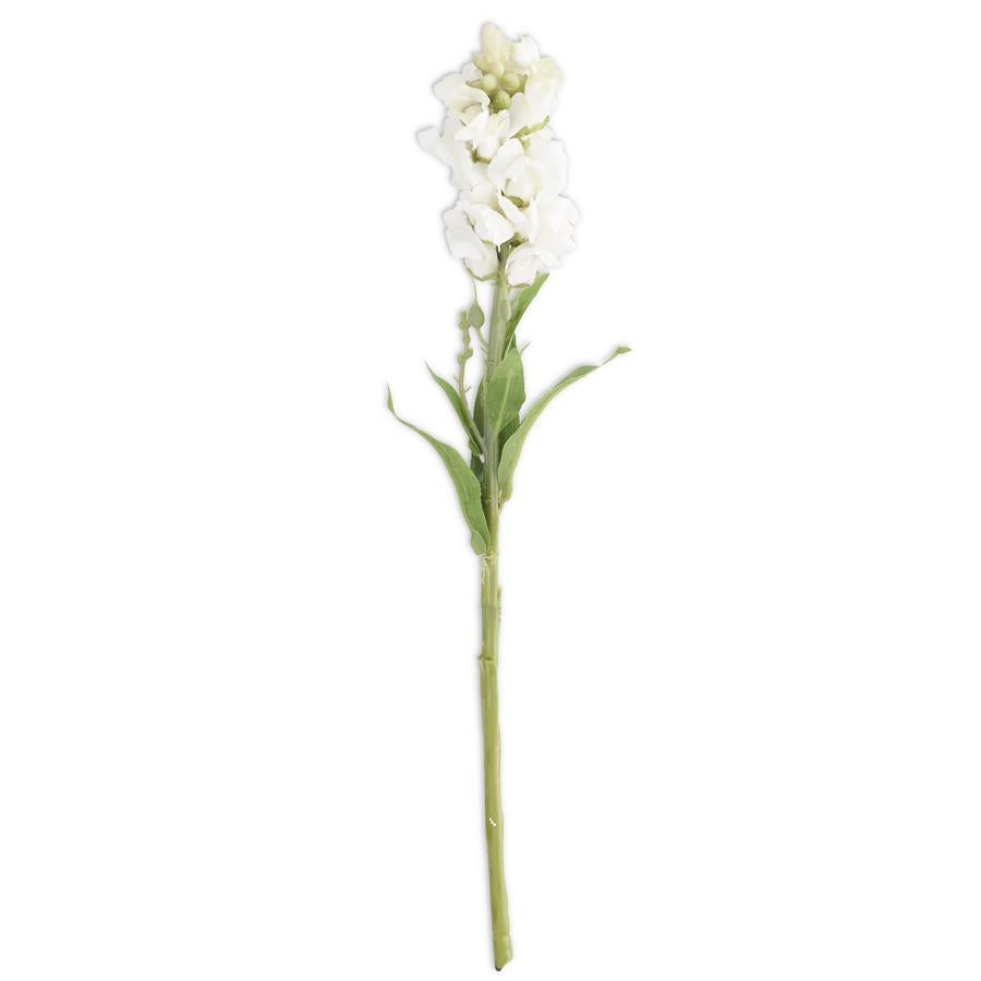 20.5" White Flower Stem