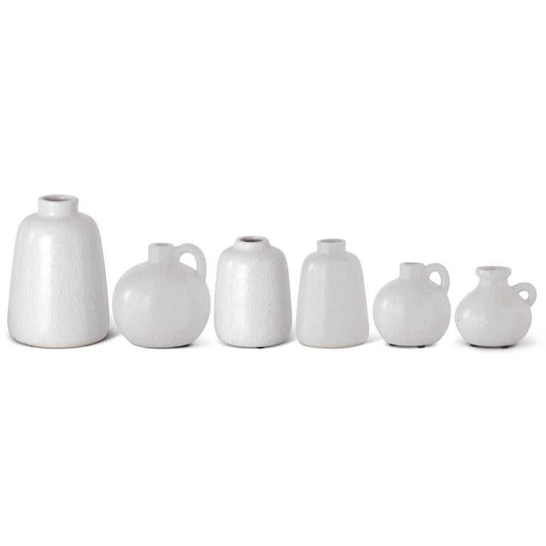 White Stoneware Jugs & Vases