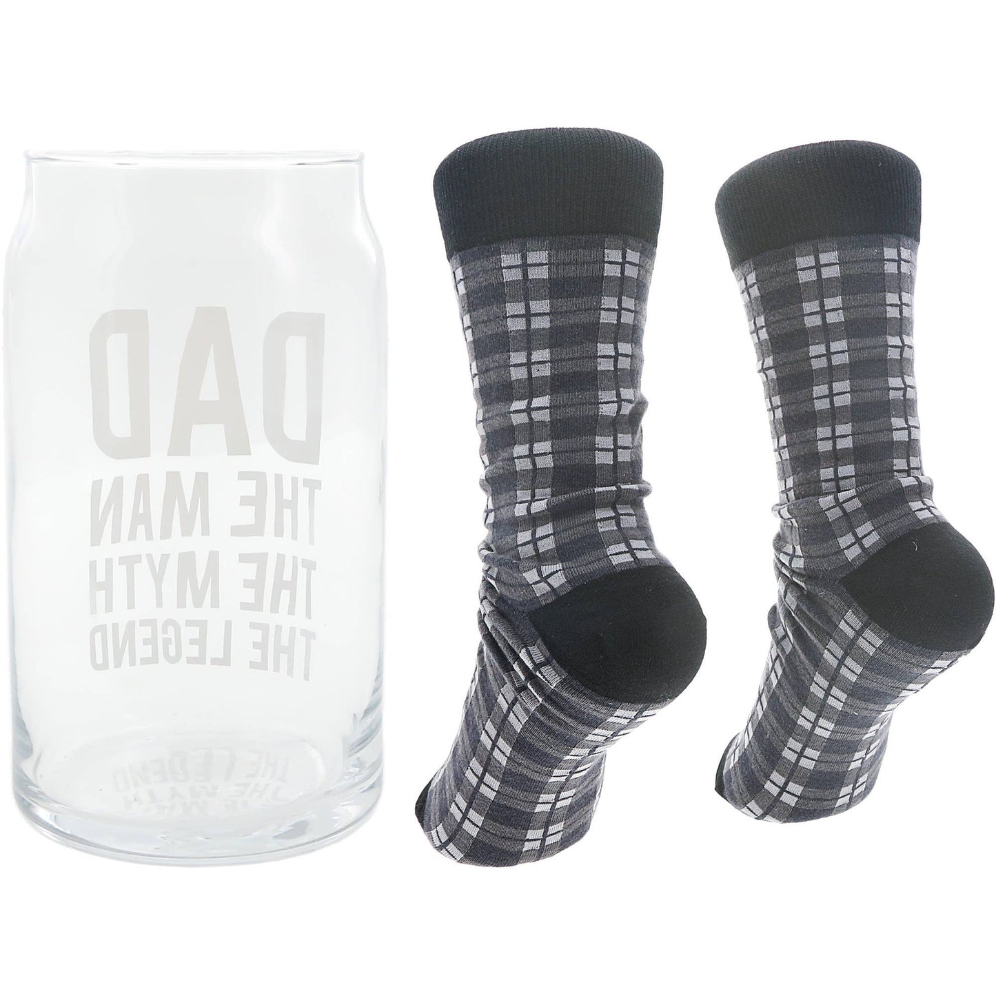 The Legend - 16 oz Beer Can Glass and Sock Set