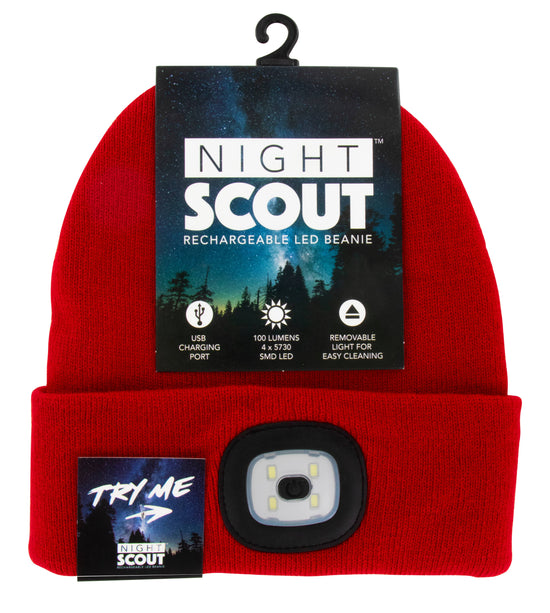 Navy Night Scope Rechargeable LED Beanie