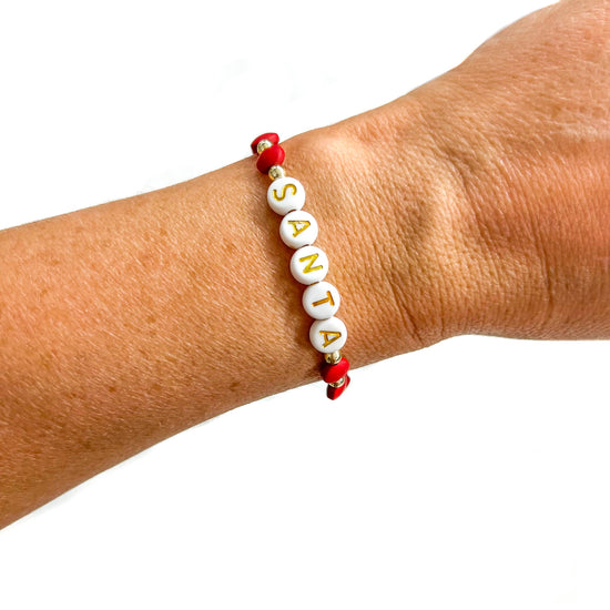 Christmas 18K Gold Filled Bracelets: Peppermint Candies