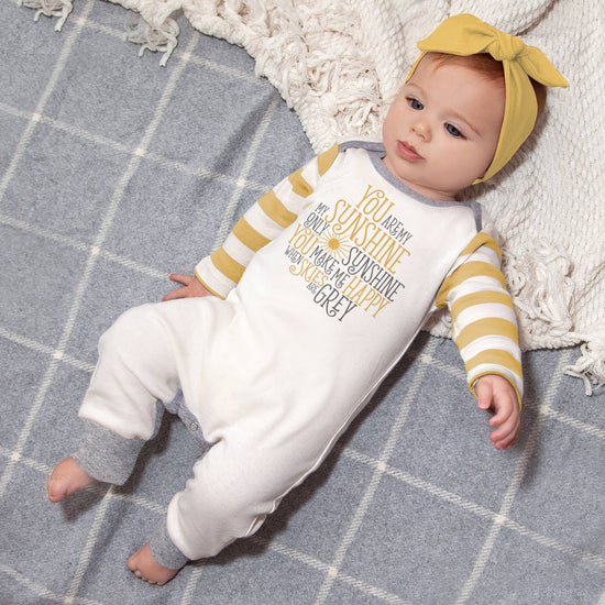 Baby's "You Are My Sunshine" Bamboo Romper