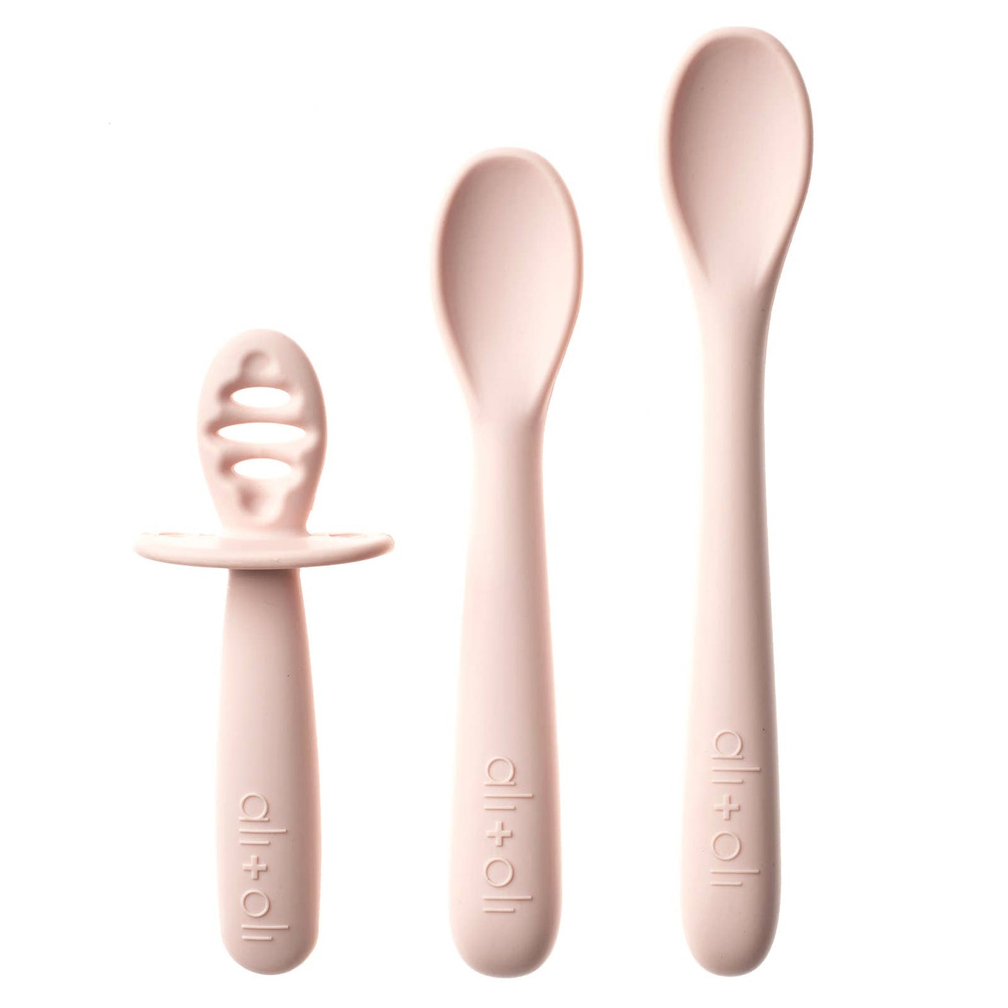 (3-pc) Multi Stage Spoon Set for Baby (Blush) 6m+