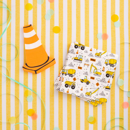 Construction Traffic Cone Napkins pack of 16
