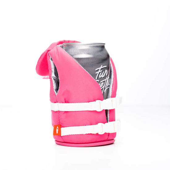 Party Pink Buoy Life Jacket Coozy