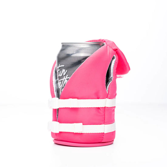 Party Pink Buoy Life Jacket Coozy